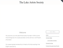 Tablet Screenshot of lakeartists.org.uk